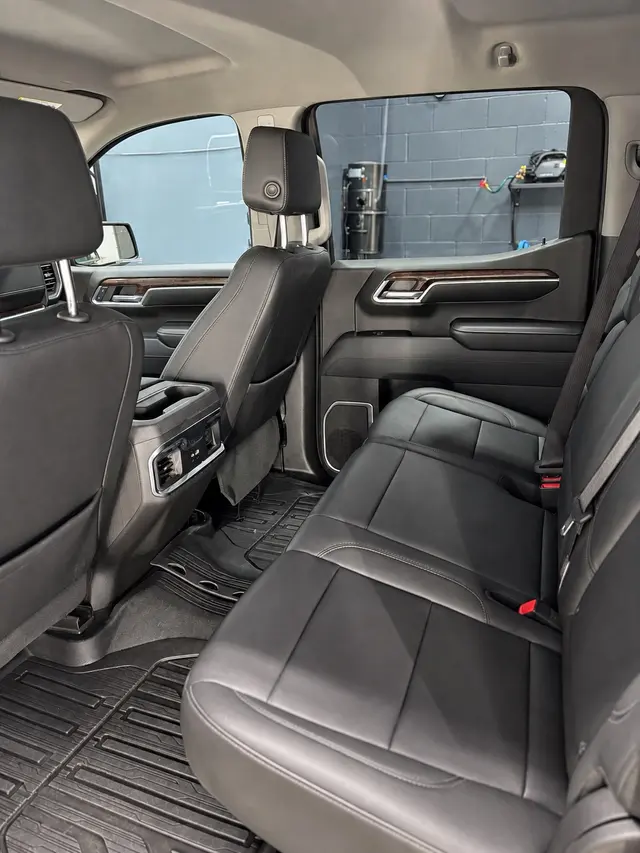 GMC Sierra rear seats and floor mats after Gloss Edit interior detailing